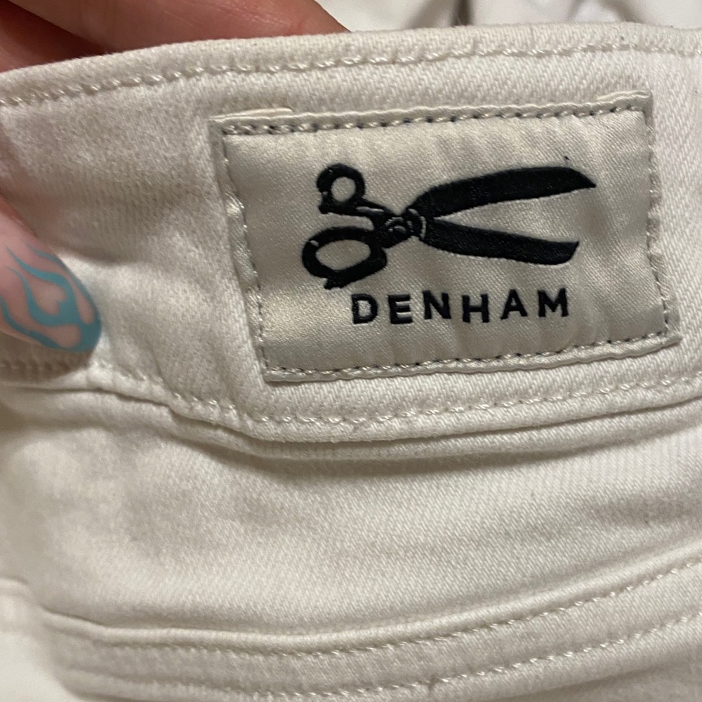 Denham white jeans
